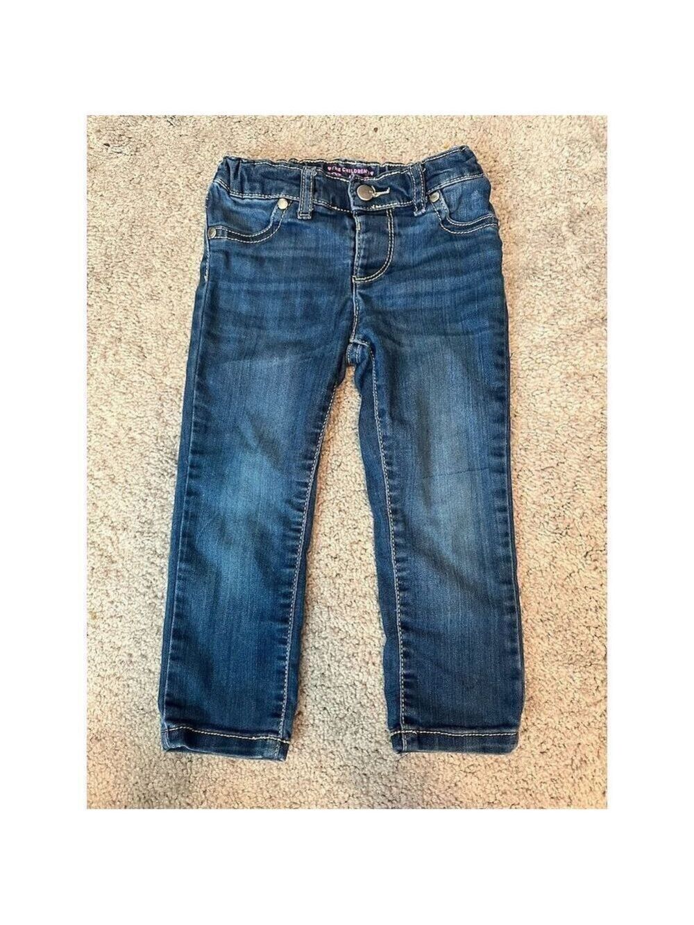 ☘️☘️☘️Children's Place Girls Jegging Jeans Blue Size 3T Elastic Waistband☘️☘️☘️